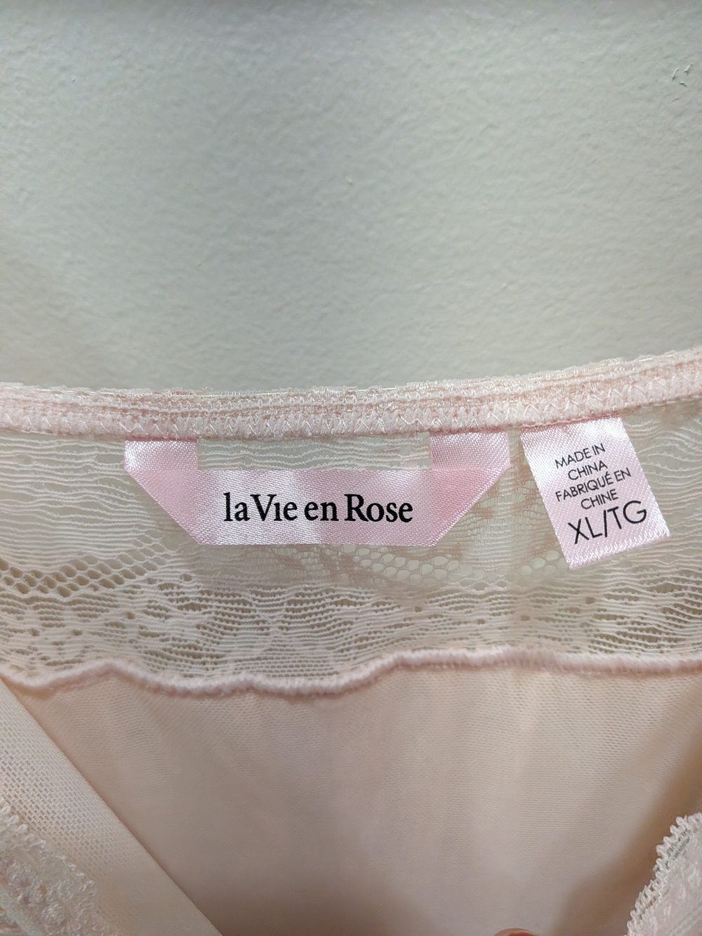 La Vie En Rose Lace-Trim Slip Dress - Blush Pink - Picture 2 of 5